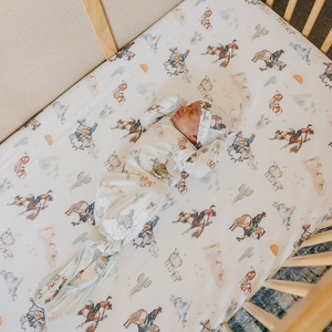 Copper Pearl Premium Knit Fitted Crib Sheet / Boone