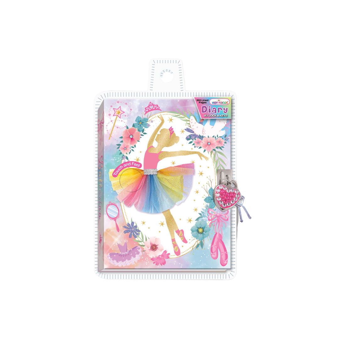 Ballerina Beauty Lock & Keys Diary