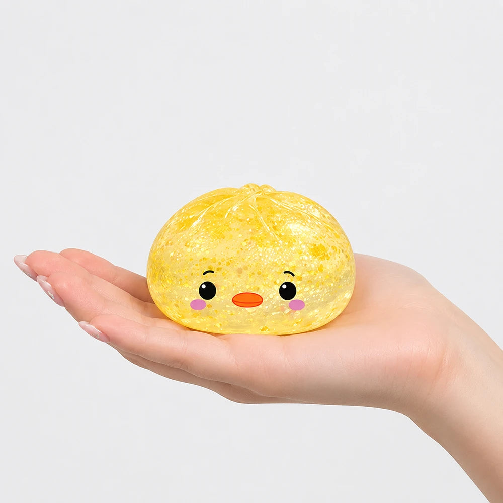 Duck Dumpling Mystery Squishy Toy - Large Sugar Glitter Edition