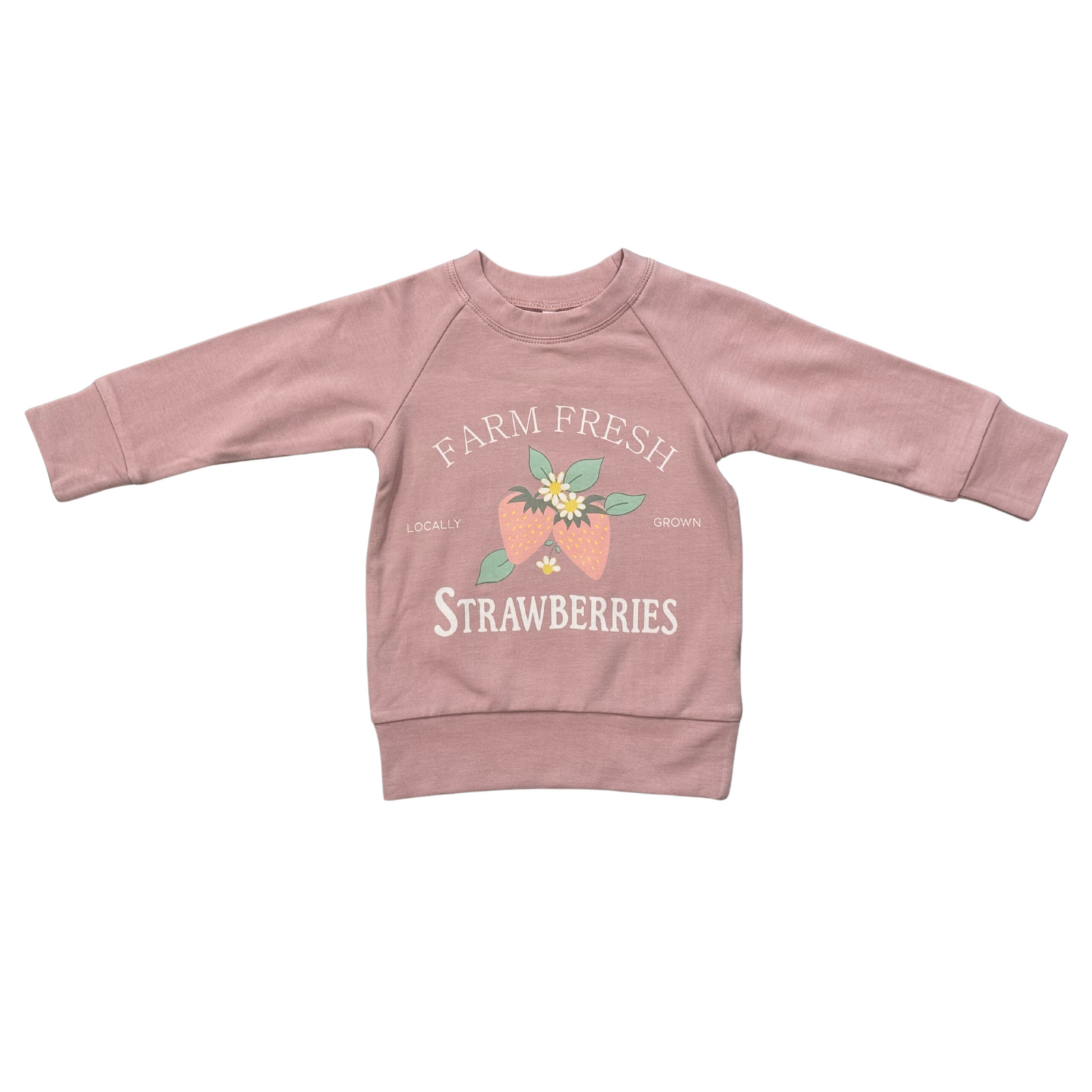 Babysprouts Raglan Sweatshirt / Farm Fresh Strawberries
