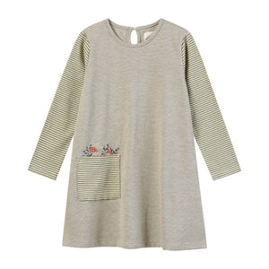 VIgnette Quinn Dress / Green Mushrooms