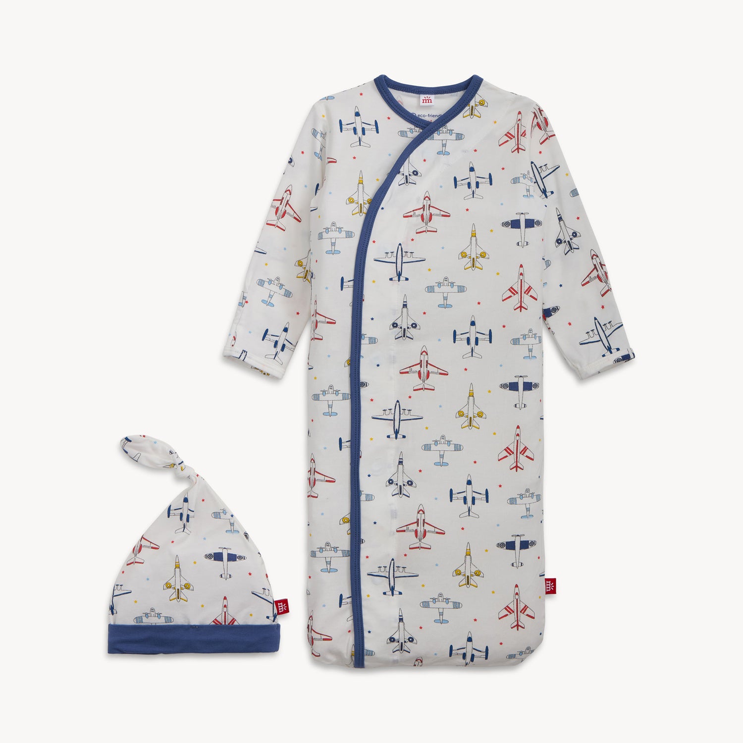 Magnetic Me Modal Magnetic Cozy Sleeper Gown & Hat / Just Plane Fun