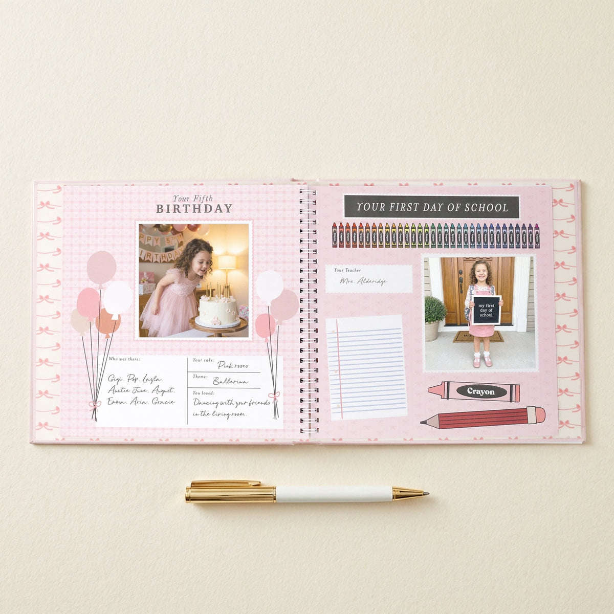 Lucy Darling Baby Memory Book / Bowkissed Blush
