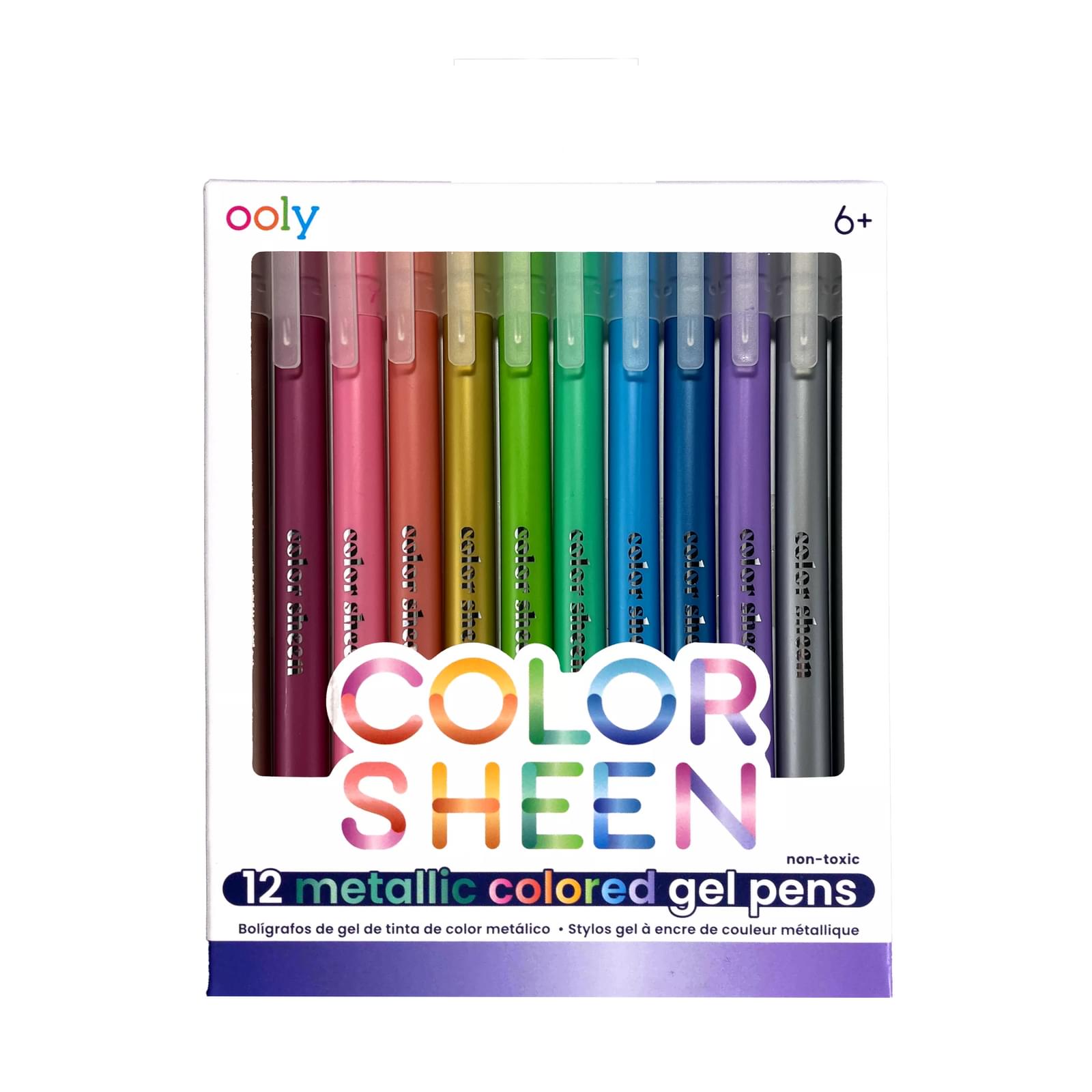 Ooly Color Sheen Metallic Colored Gel Pen Set