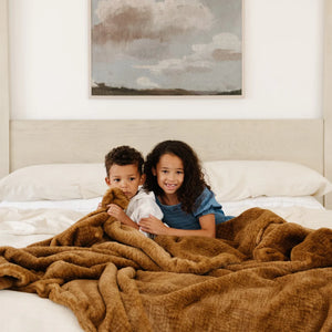 Saranoni Grand Faux Fur Throw Blanket (50"x60")