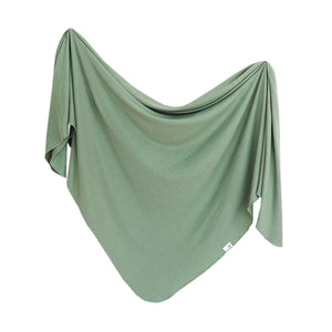 Copper Pearl Rib Knit Swaddle Blanket