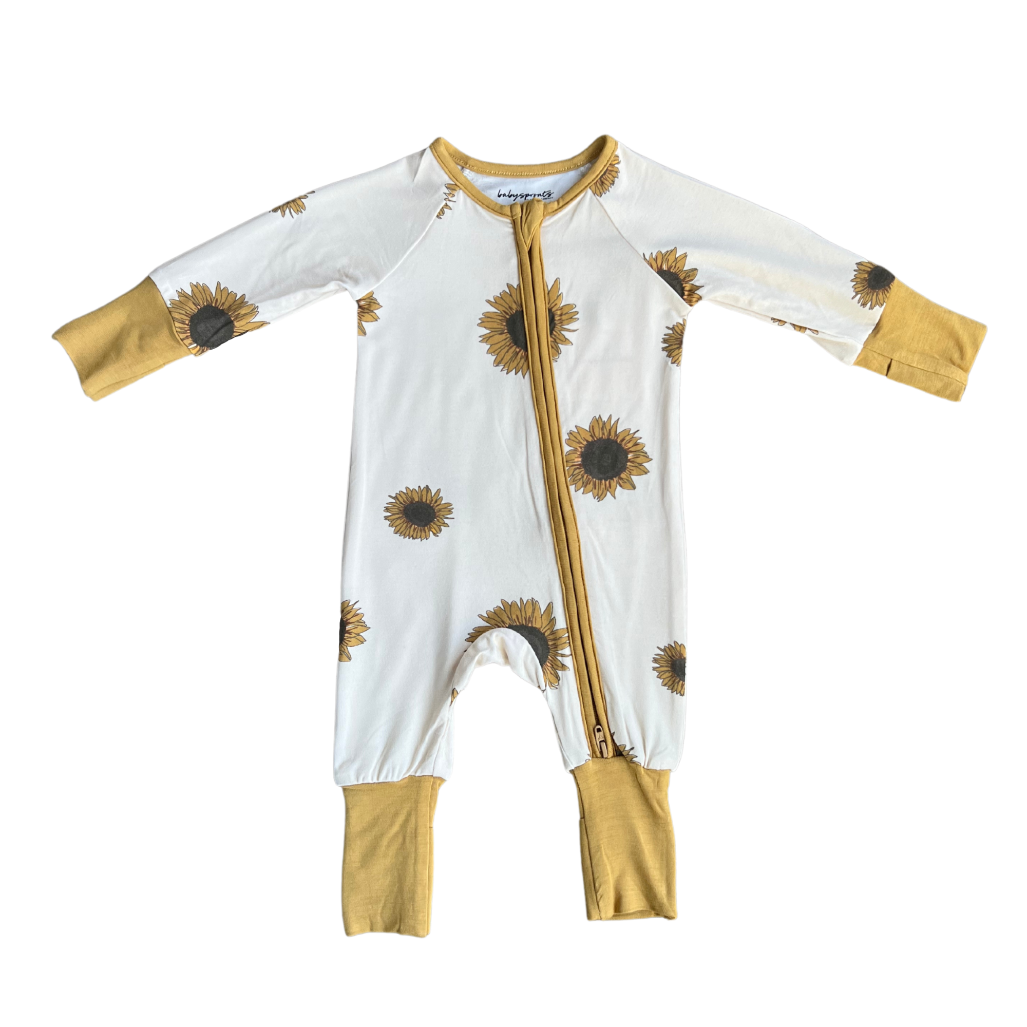 Babysprouts Footless Romper / Sunflower