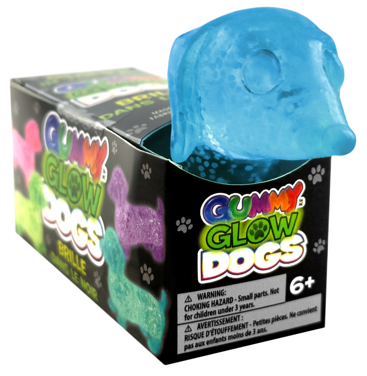Gummy Glow Dog Squish Toy
