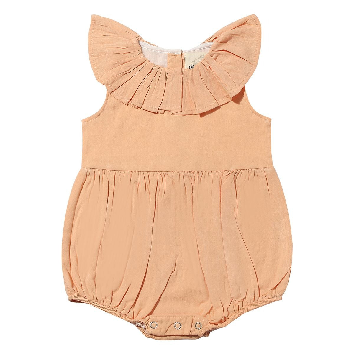 Maya Bubble Romper / Orange