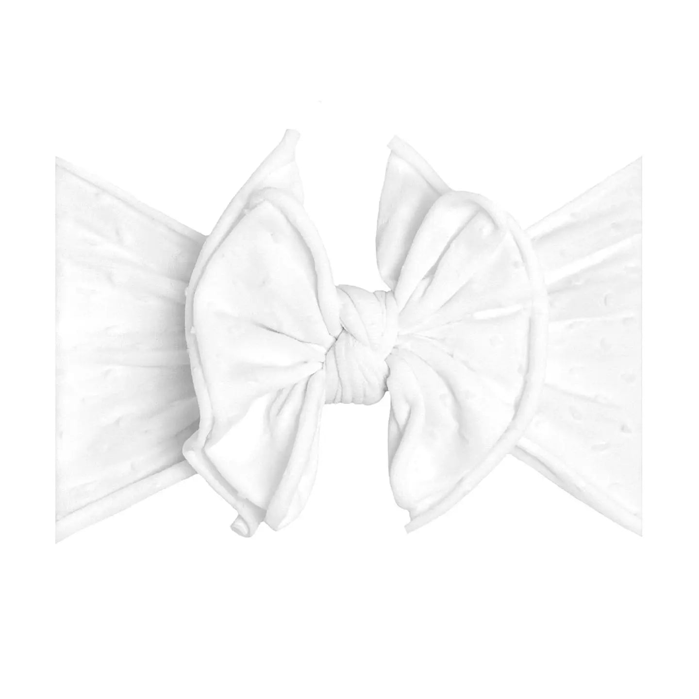 Shabby FAB-BOW-LOUS Knot Headband / White Dot