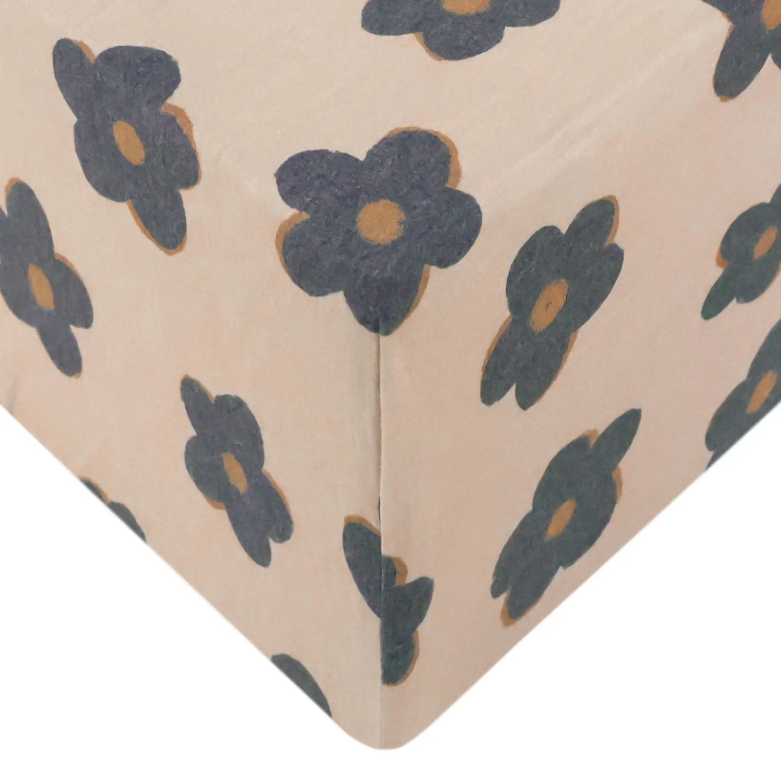 Copper Pearl Premium Knit Fitted Crib Sheet / Gemma in Tan