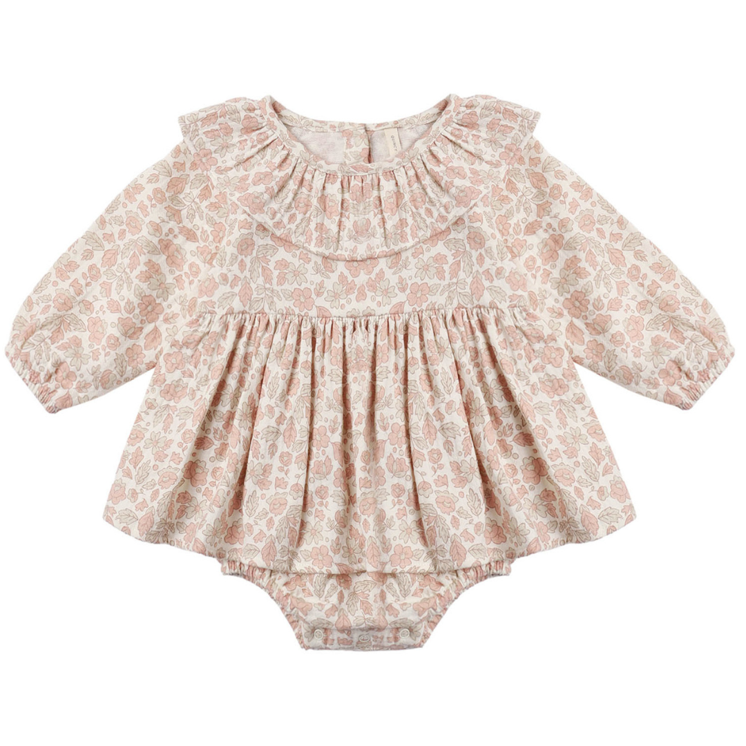 Quincy Mae Thalia Romper / Pink Blossom