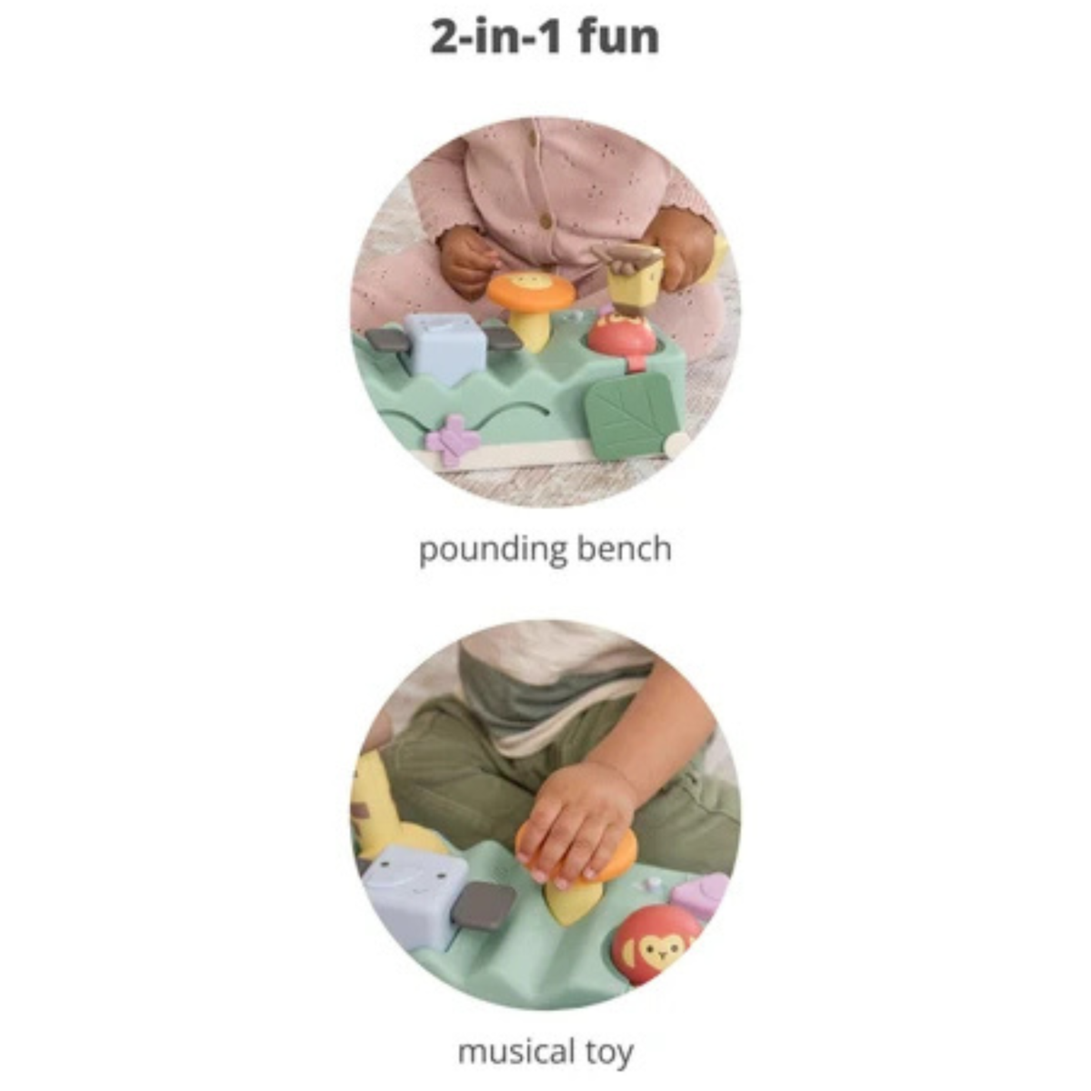 Skip Hop Geometric Wonders Musical Pounding Bench Baby Toy