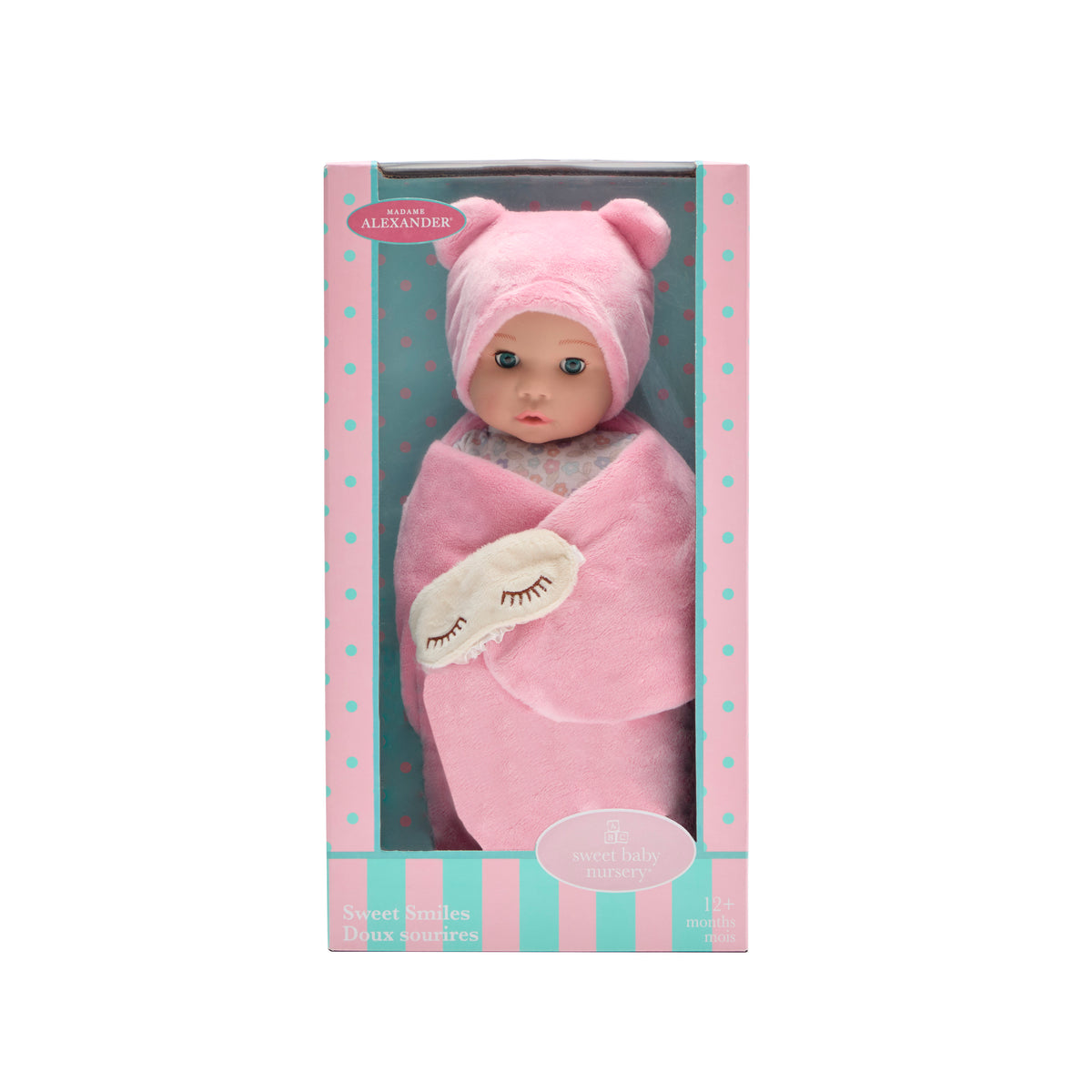 Sweet Smiles Bear Sleep Sack Baby Doll - Light Skin