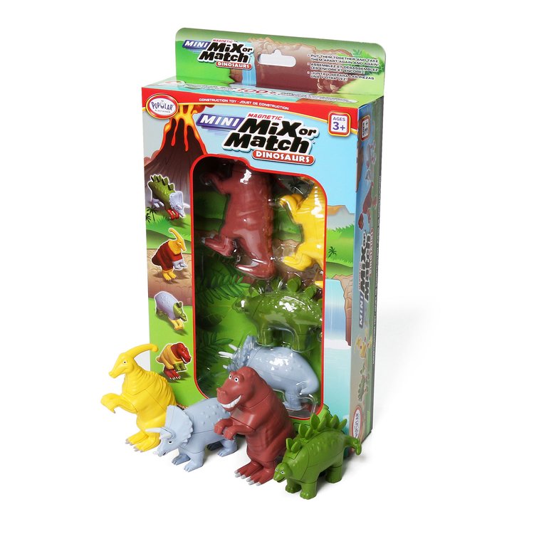 Popular Play Things Mini Magnetic Mix or Match / Dinosaurs 1