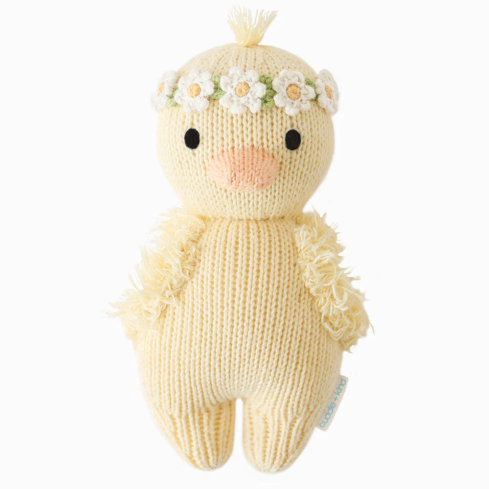 cuddle+kind Baby Animal - Ivory Floral Duckling