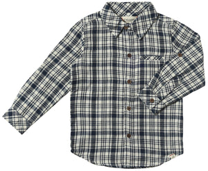 Me & Henry Atwood Woven Shirt / Navy & White Plaid