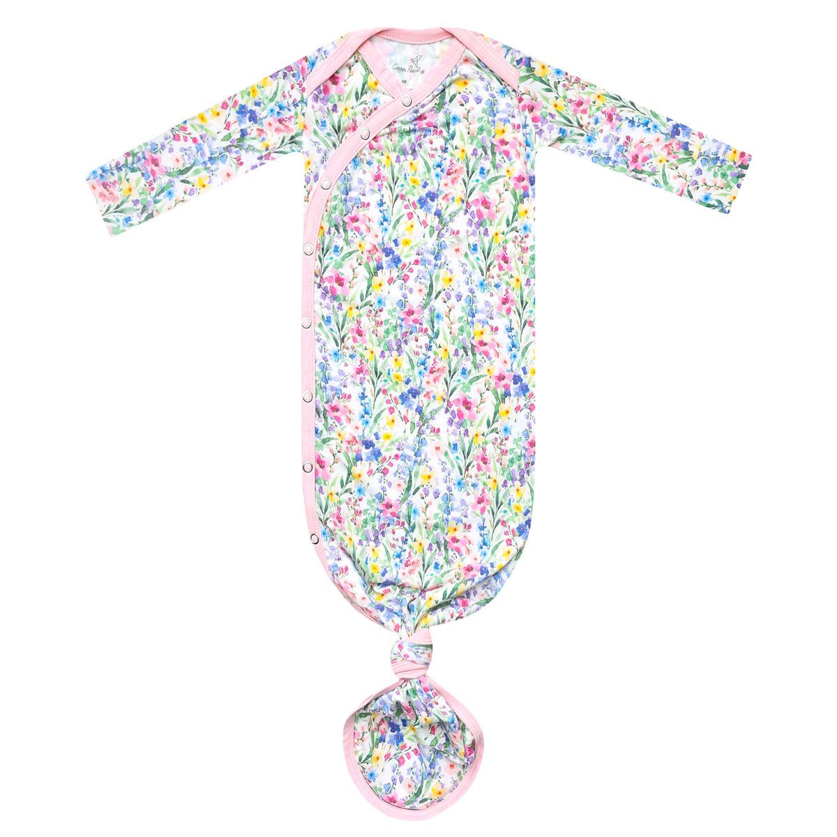 Copper Pearl Newborn Knotted Gown / Josie