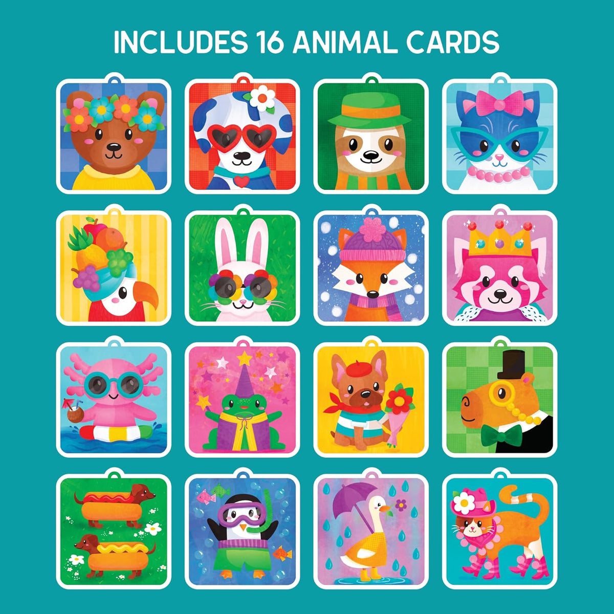 Pom Pom Popper Kit - Animal Dress Up