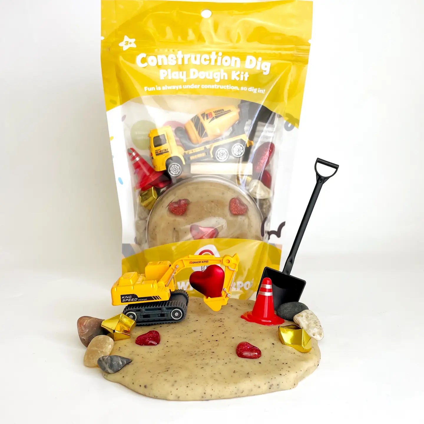 KidDough Sensory Play Kit / "I Dig You" Construction