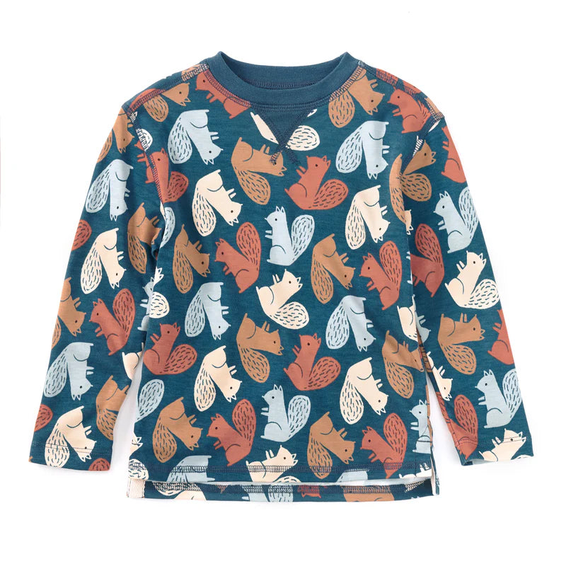 Crewneck Shirt / Squirrel Scurry