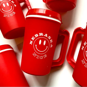 Nebraska Nice Red Mega Mug