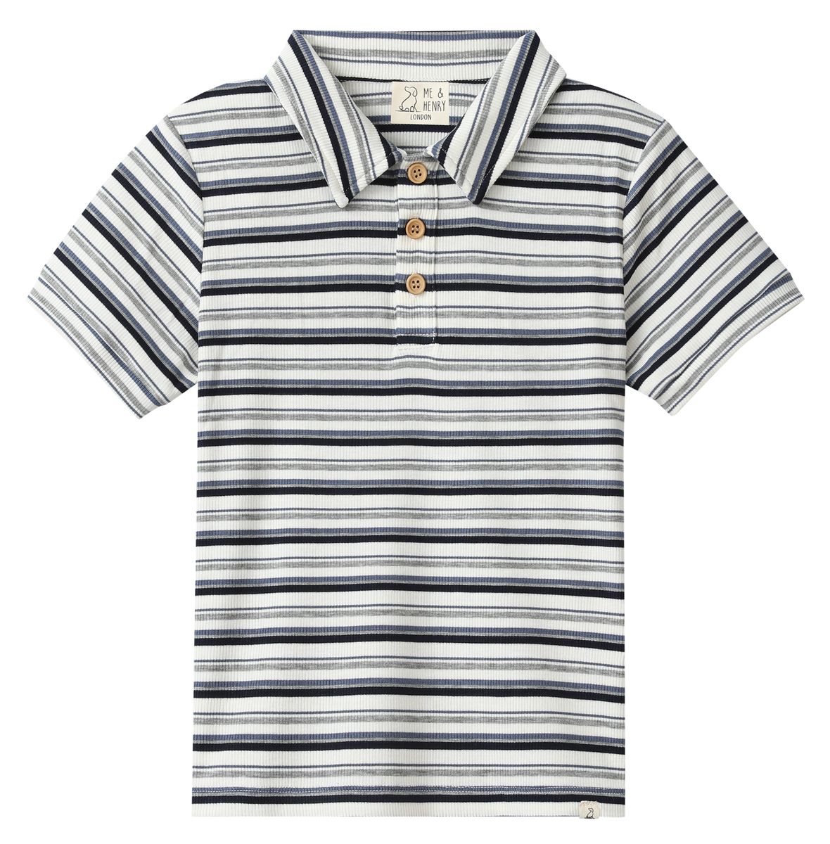 Me & Henry Polo / Navy Multi Stripe