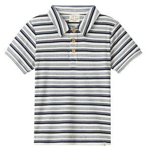 Me & Henry Polo / Navy Multi Stripe