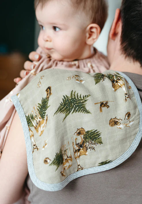 Milkbarn Contour Four Layer Burp Cloth / Forest Party
