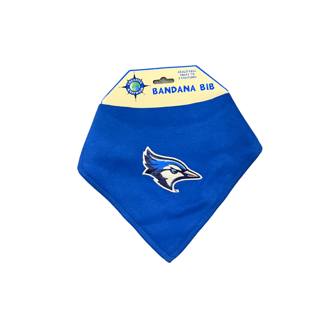 Creighton Bluejays Solid Royal Bandana Bib
