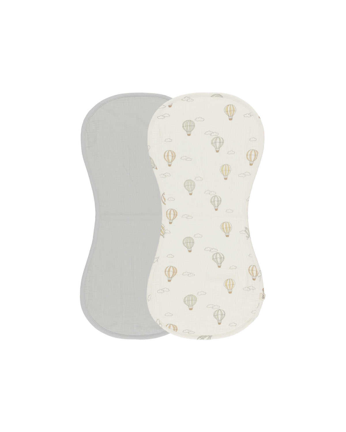 Quincy Mae Burp Cloth Set / Hot Air Balloons & Sky