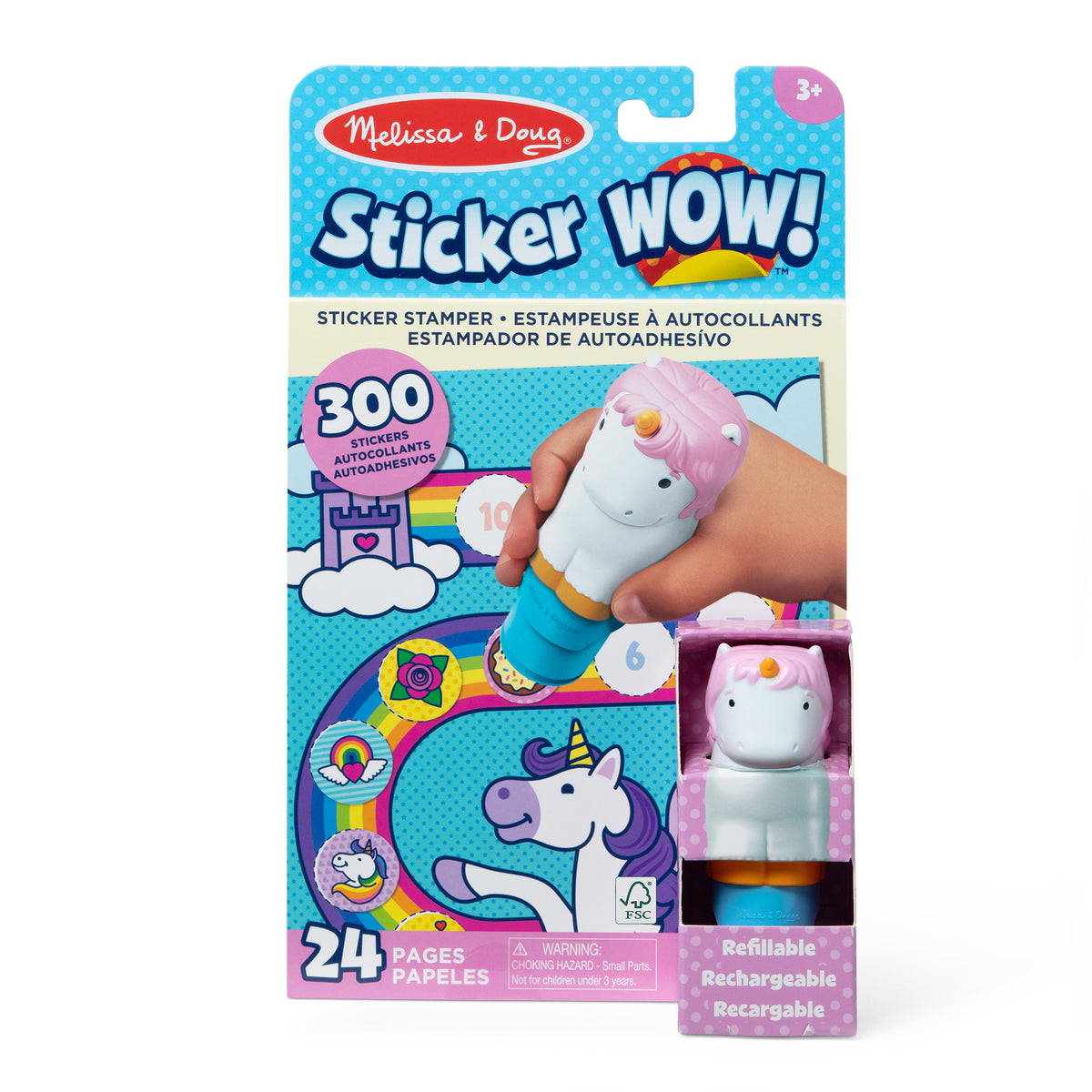 Melissa & Doug Sticker WOW! Activity Pad & Sticker Stamper / Unicorn