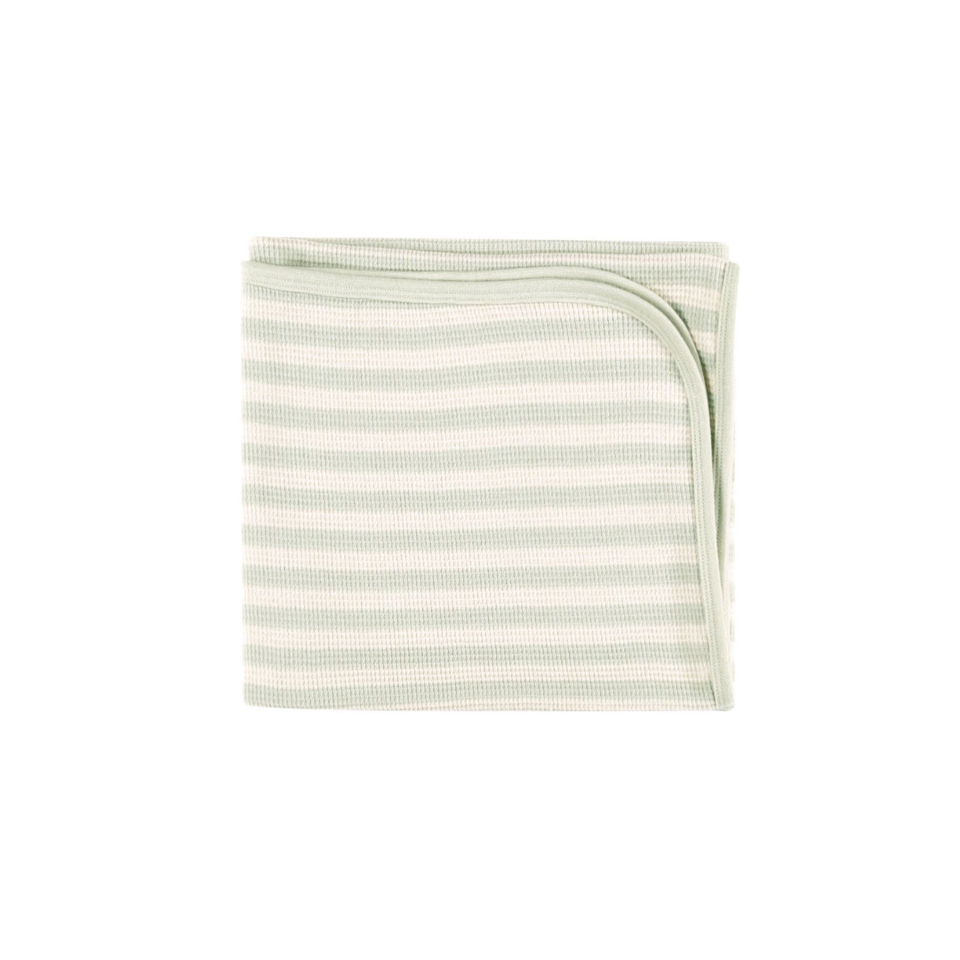 Quincy Mae Baby Blanket / Mint Stripe