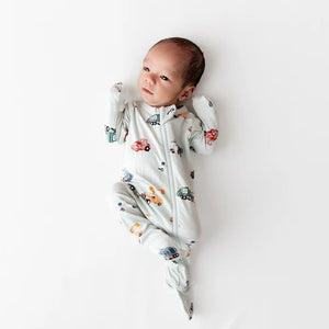 Kyte Baby Zippered Footie / City Vehicles