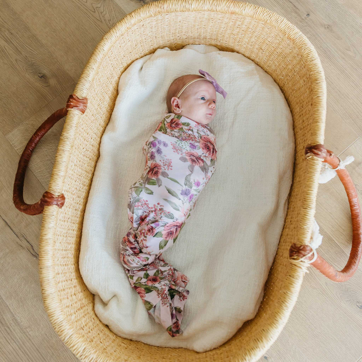 Copper Pearl Bamboo Swaddle Blanket / Deborah