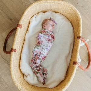 Copper Pearl Bamboo Swaddle Blanket / Deborah