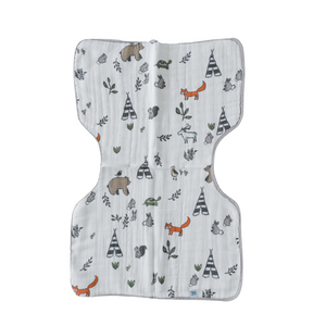 Little Unicorn Cotton Muslin Burp Cloth / Forest Friends