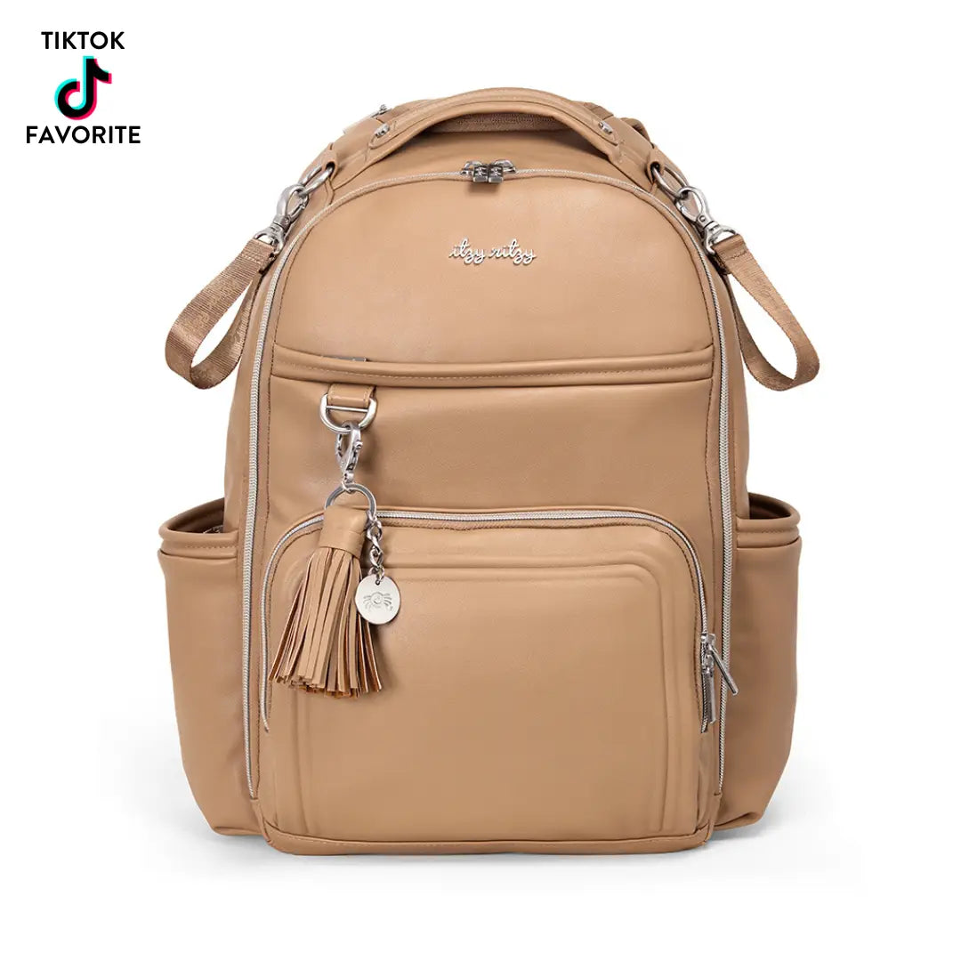 Boss Plus Backpack Diaper Bag Vanilla Latte