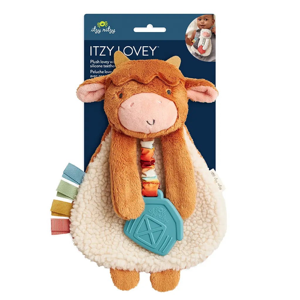 Itzy Friends Plush Lovey - Wyatt the Highland Cow