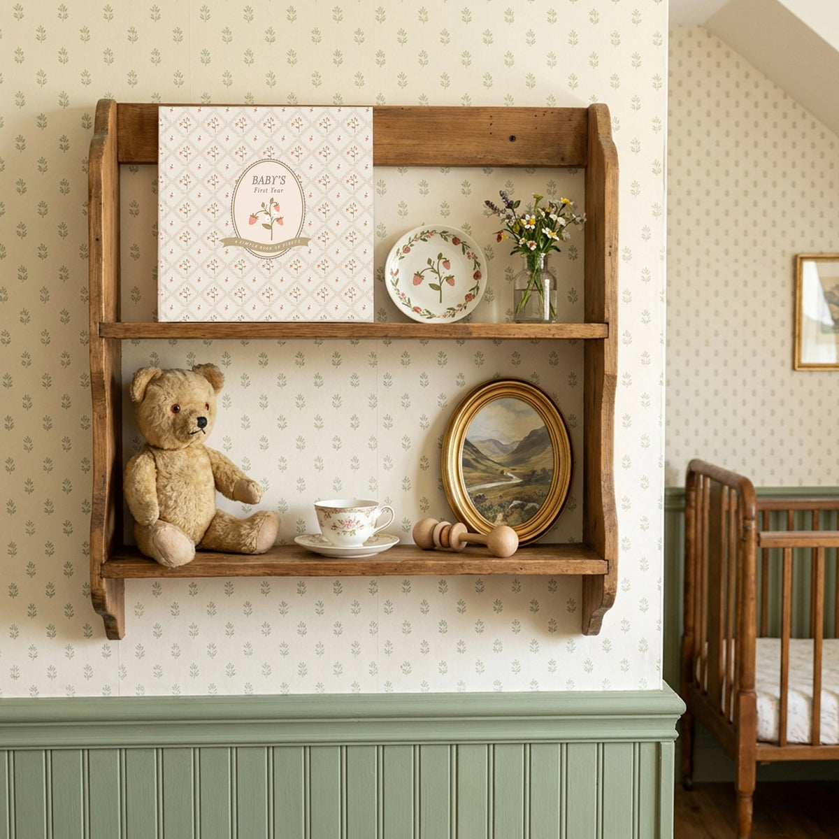 Lucy Darling Baby Memory Book / Cottage Garden
