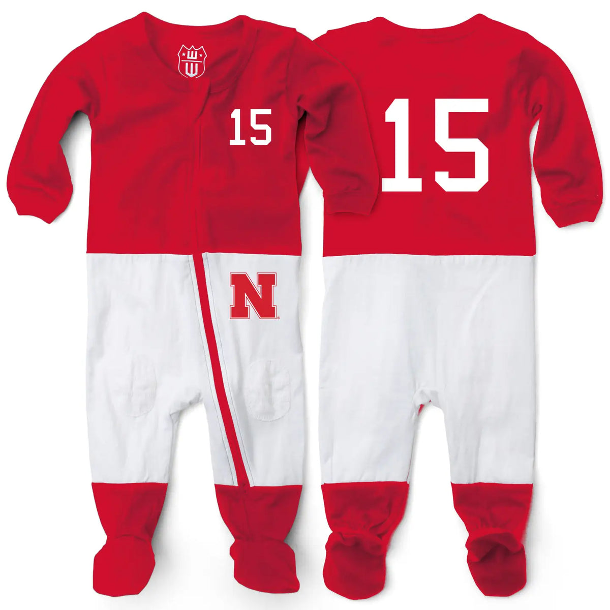 Nebraska Husker "15" Footie Pajama