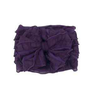 Ruffle Headband - Plum