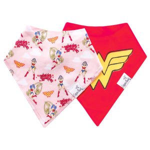 Copper Pearl Bandana Bibs / Wonder Woman