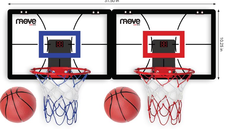 Double Basketball Hoop Set