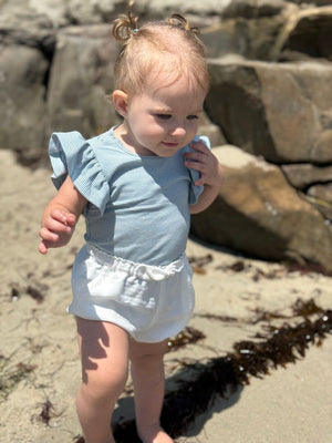 Vignette Wren Flutter Sleeve Onesie