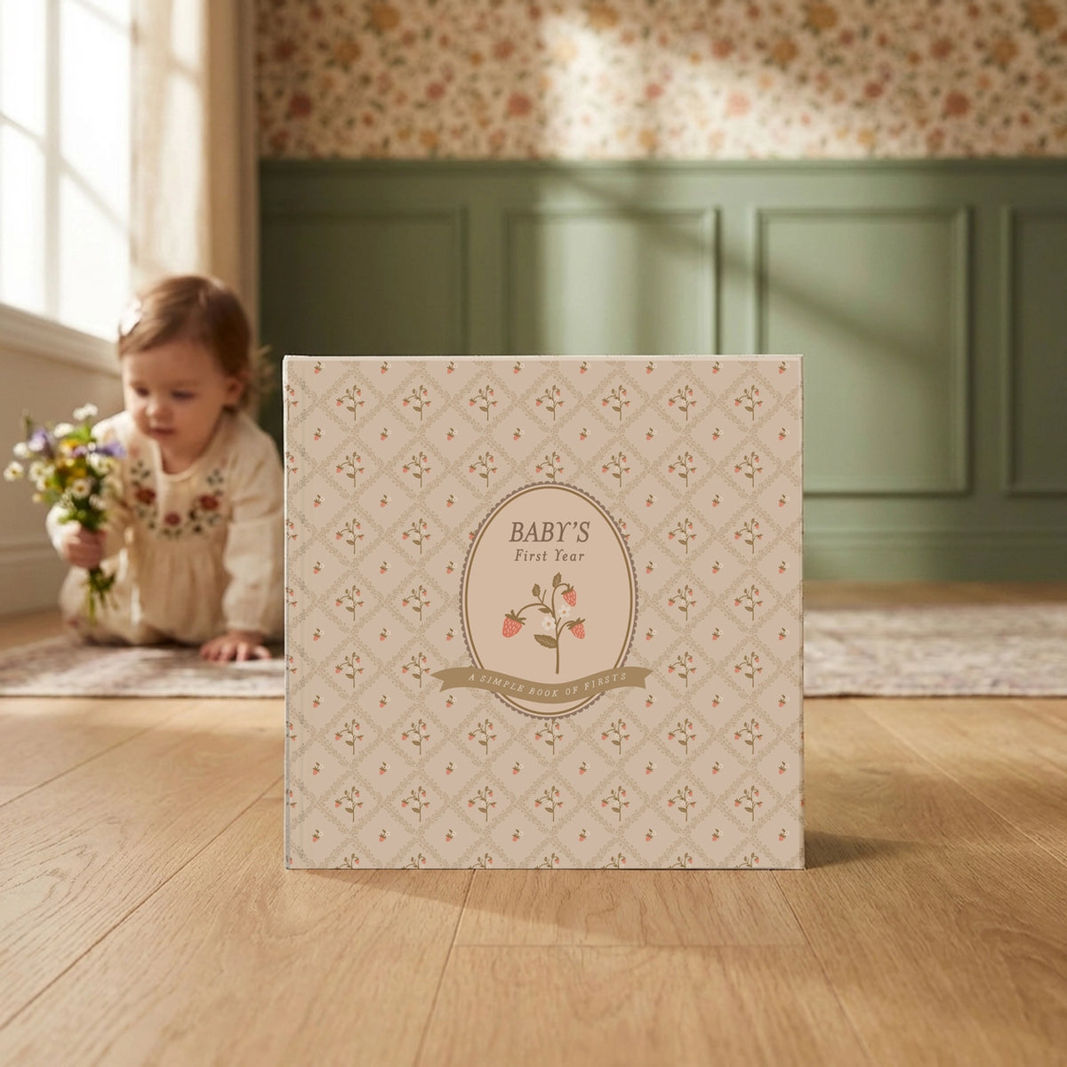 Lucy Darling Baby Memory Book / Cottage Garden