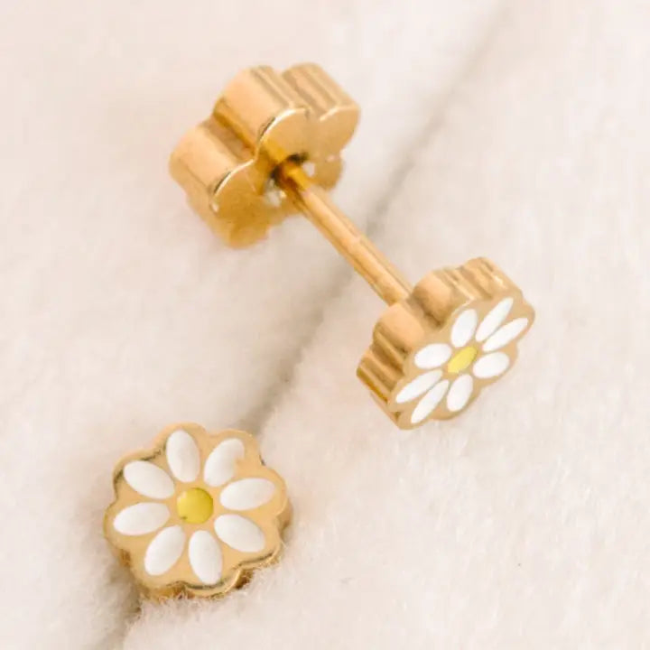 Pierced Tiny Daisy Earrings