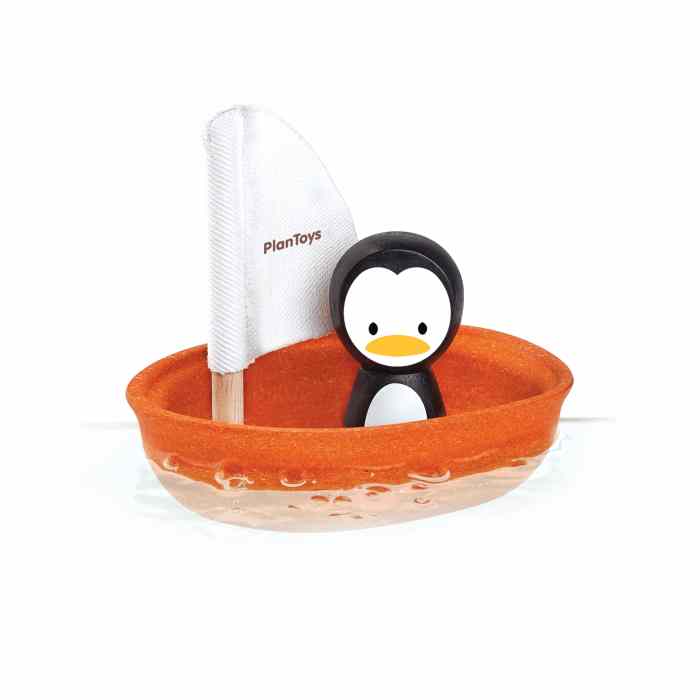 PlanToys Penguin Sailing Boat Water Toy
