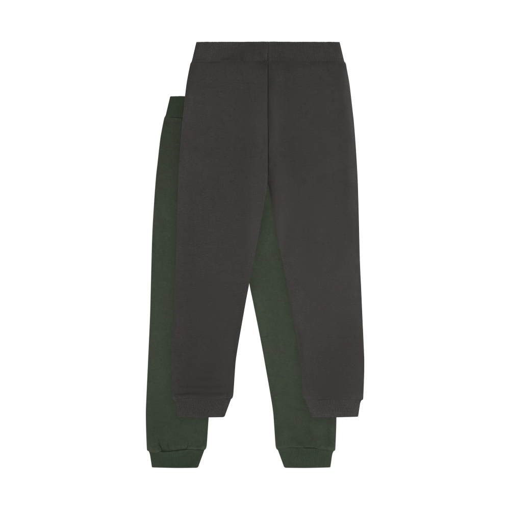 Minymo Sweatpants 2-Pack / Olive & Grey