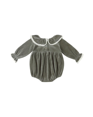 Quincy Mae Wendy Romper / Forest